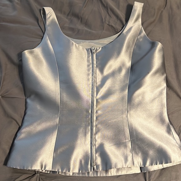 Noviello-Bloom Silk Skirt Suit - Picture 7 of 12